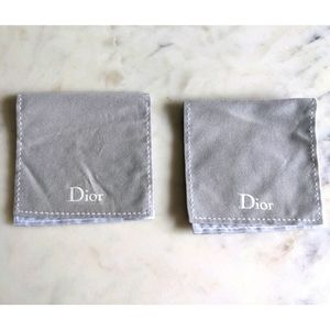 Dior jewelry packaging pouches